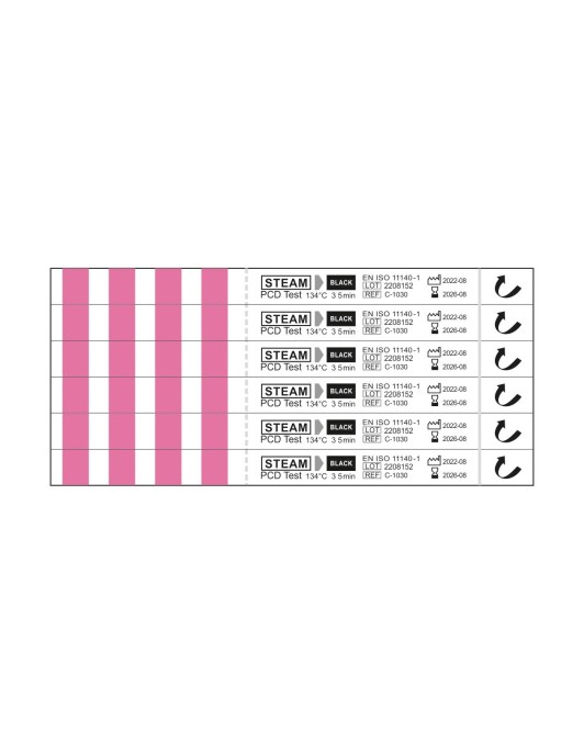 PCD Test Indicator Steam  (250 Strips/pack)