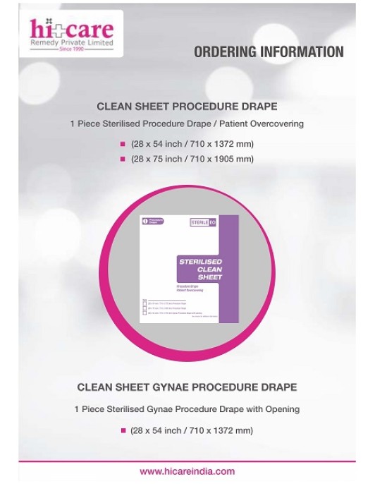 Clean Sheet Procedure Drape 